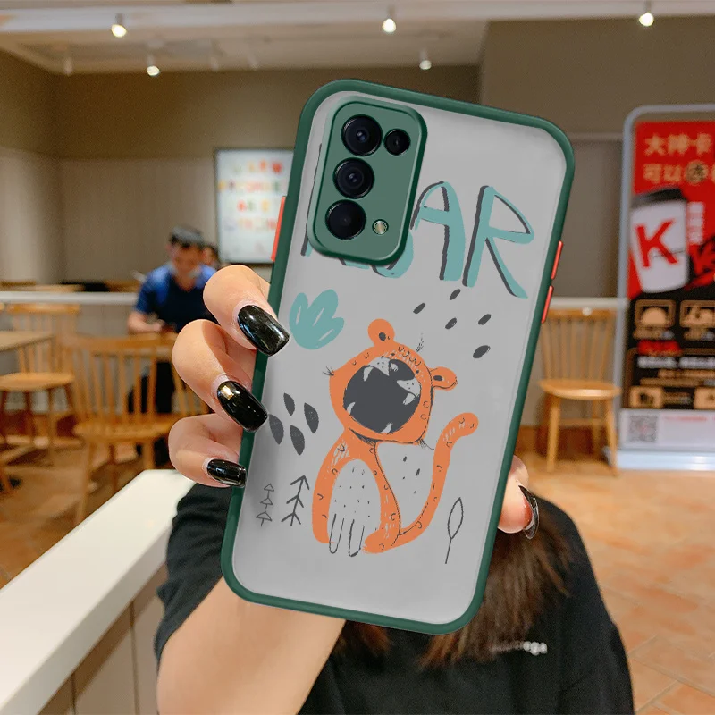 

Angry Cat Liquid Silicone Phone Case For OPPO Reno 6 5 4 6Pro Reno2 F9 F9Pro F19 F11 Pro F7 Findx3 Pro 6 6i 6Pro Back Cover