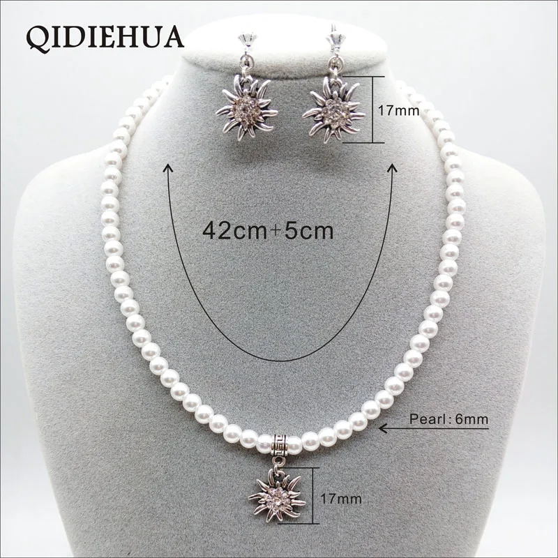 Простые высокие блестящие ручной работы с искусственным жемчугом ожерелье