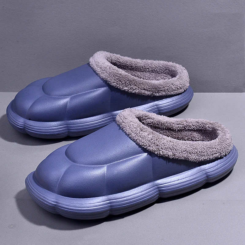 

Cotton Slippers 2021 New YZY Couple Slides Light Non-slip Home Cotton Shoes Indoor Outside Fashion Turtle Shell Winter Slippers