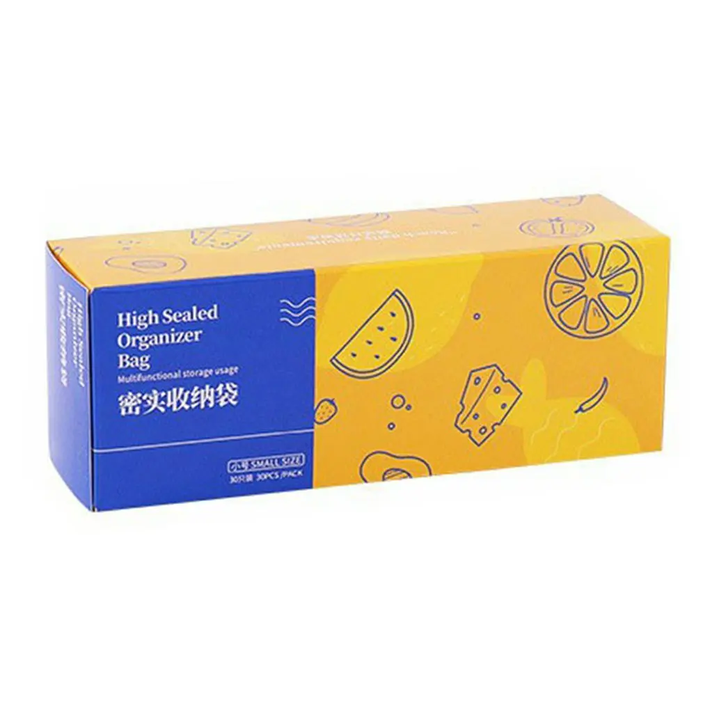 

Sealed Bag Household Food Grade Sealed Bag Double Rib Type Middle Size Open Type Boxed Intimate Bag Body