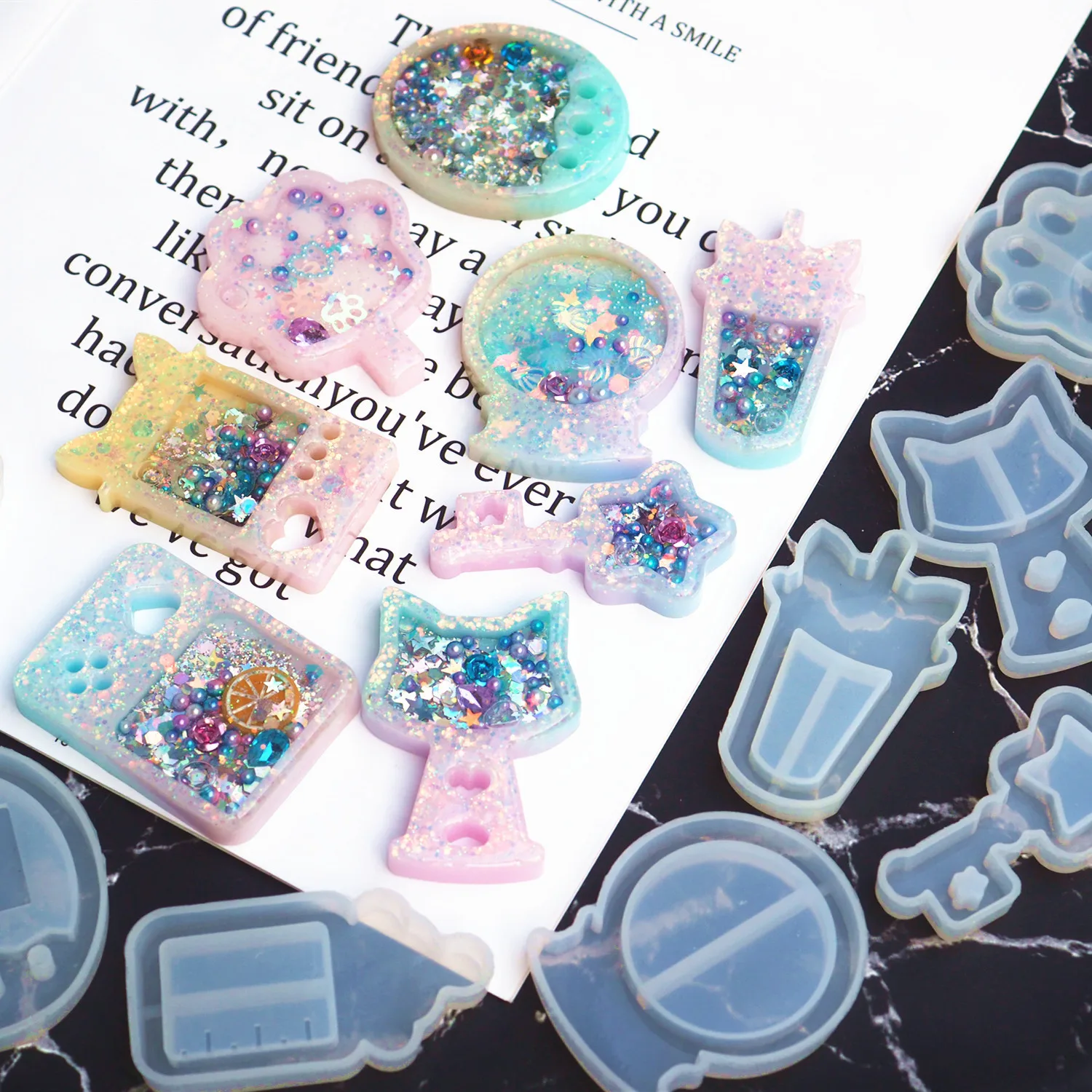 Новое поступление формы для шейкера бутылка молока УФ смола эпоксидная форма