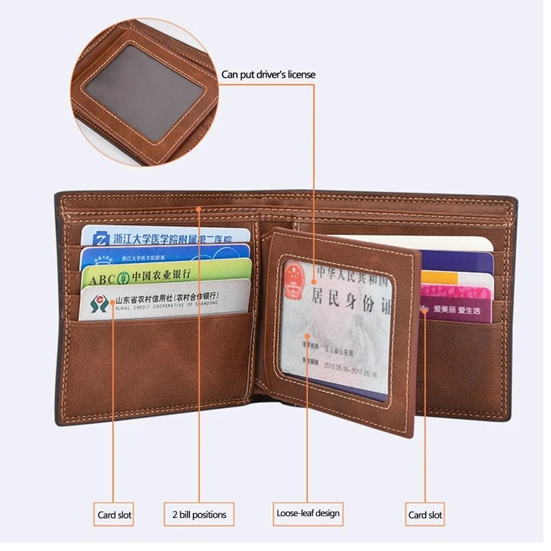 

Новые мужские кошельки в стиле ретро, маленькие кошельки для денег, кошельки, новый дизайн по долларовой цене, мужской тонкий кошелек с Отде...