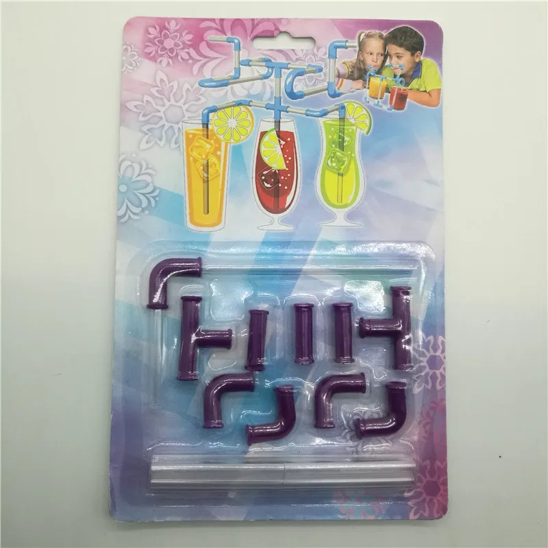 Смешные соединяемые пивные содовые питьевые фототрубки Крейзи гибкие сосущие