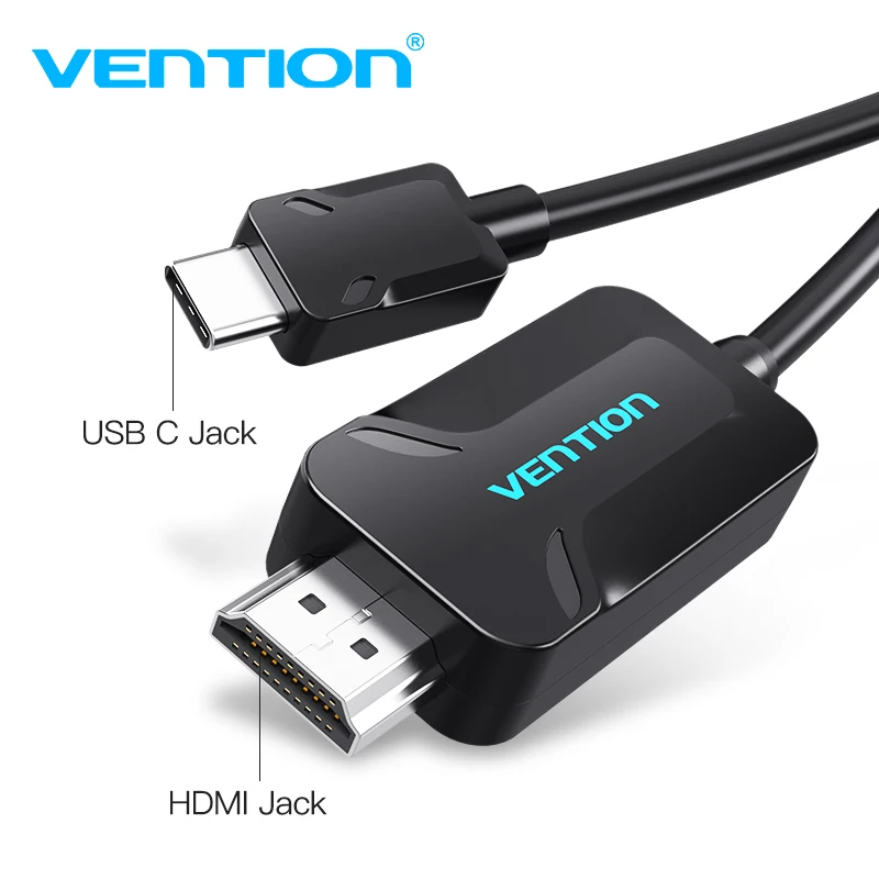 Vention usb type C HDMI кабель USB3.1 Thunderbolt 3 USB адаптер для MacBook samsung Galaxy S8 + S9 huawei mate 10 P20|Кабели