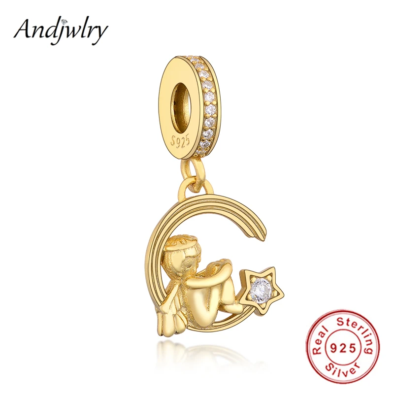 925 пробы серебро ангел и падающая звезда на крючках очаровательный подрходит к