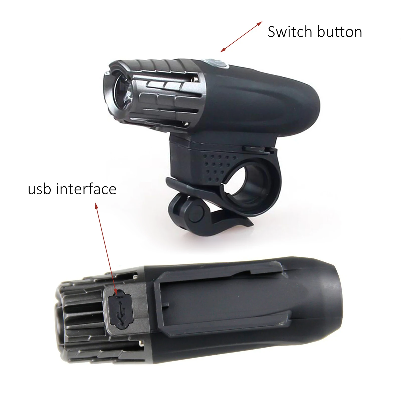 

LED Bike Light Set Rainproof USB Rechargeable MTB Bicycle Front Back Rear Taillight Safety Warning Light For Bicycle Hiking
