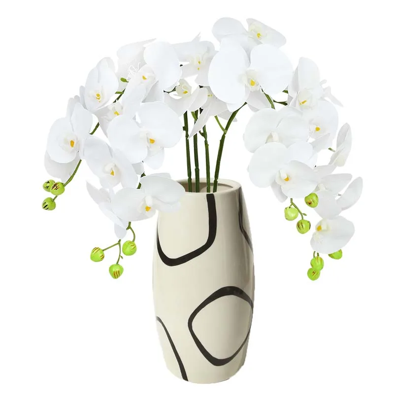 Искусственные цветы фаленопсис 1 шт. 9 головок искусственная Орхидея бабочка | Дом