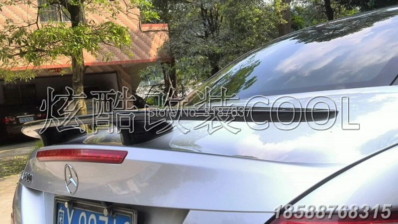 

for Benz R171 R172 SLK 2010-2014 Carbon Fiber Rear Roof Spoiler Wing Trunk Lip Boot Cover Car Styling