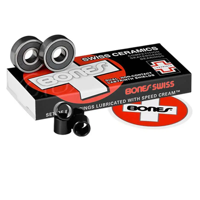 Детали для скейтборда подшипники профессиональные двойные роликовые коньки