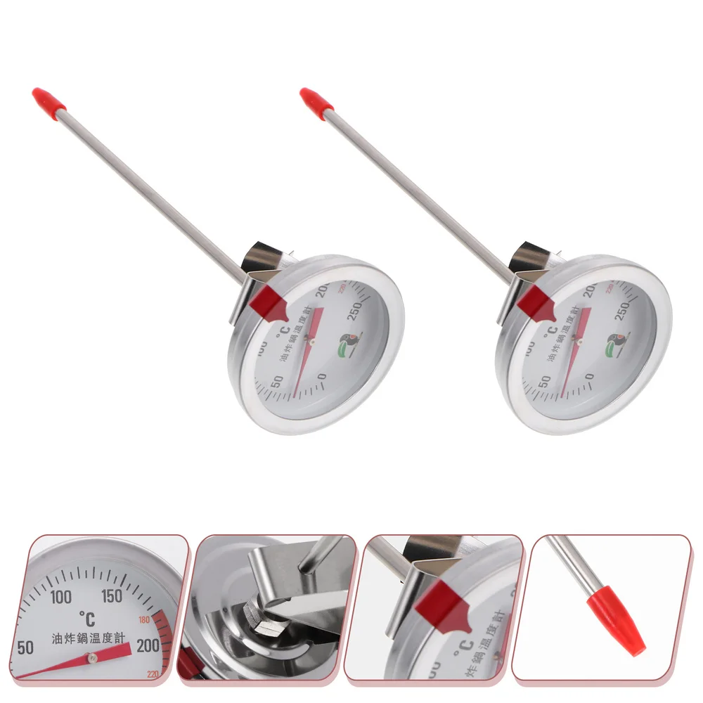 

2pcs Stainless Steel Kitchen Food Temperature Gauge Probe Type