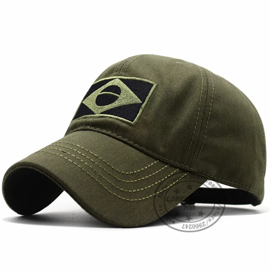 Бразильская бейсболка с флагом LIBERWOOD вышитым бразильским Бразилии камуфляжная