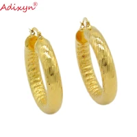 adixyn hoop earrings for women girl gold color copper earrings arab africa earrings middle east jewelry gifts n071047