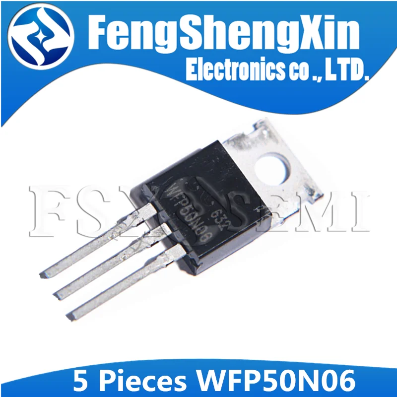 5 шт. WFP50N06 WFP75N75 WFP85N06 TO-220 50N06 WFP50N06G TO220 N-Channel MOSFET | Электронные компоненты и