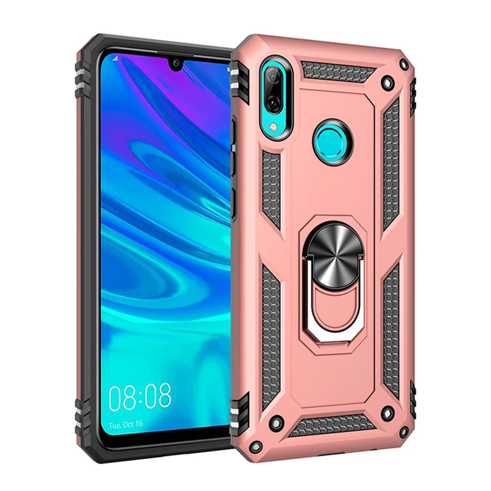 Чехол для huawei P Smart Z, чехол, задняя крышка, мягкий силиконовый Автомобильный кронштейн, чехол для телефона huawei P Smart - Цвет: Шампанское