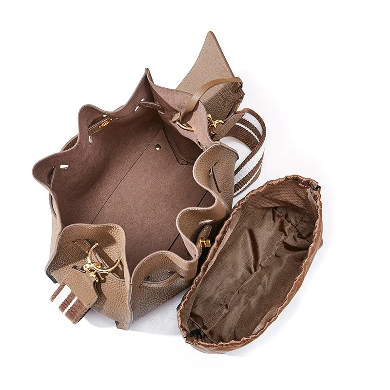 Винтажная брендовая дизайнерская женские сумки мешки из натуральной коровьей