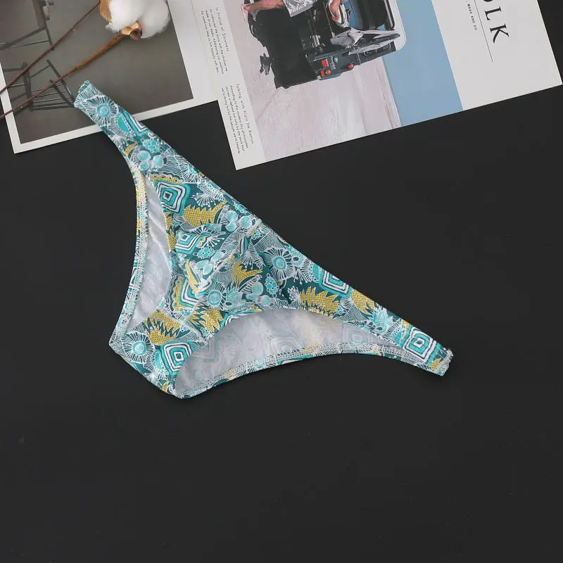 Трусы мужские хлопковые с U-образным вырезом пикантное нижнее белье принтом