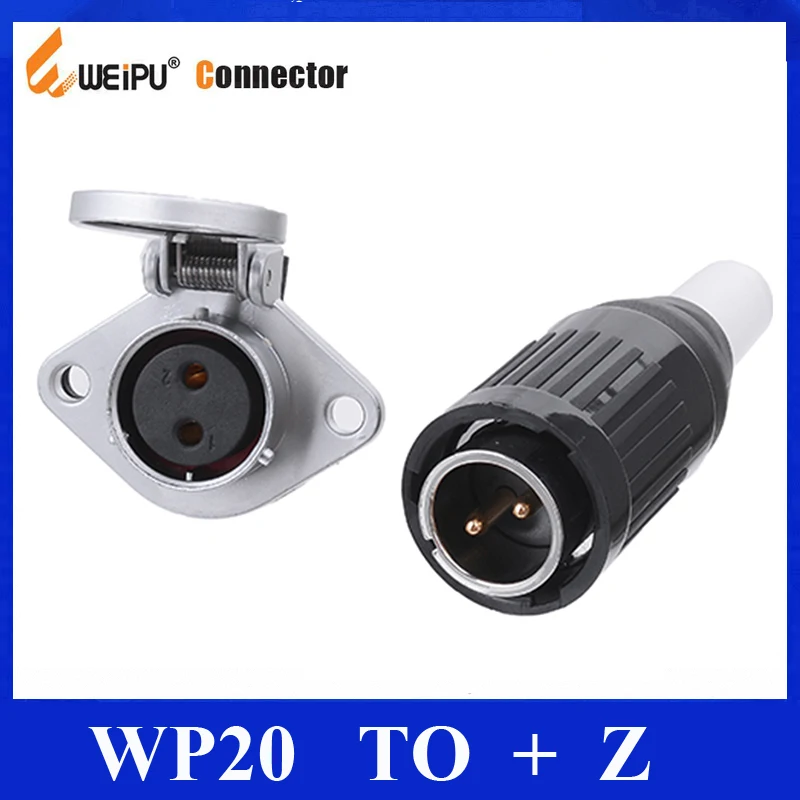 Оригинальный разъем Weipu WP20 для Z 2 3 4 5 7 9 12 Pin папа ПВХ вилка кабеля в рукаве IP55