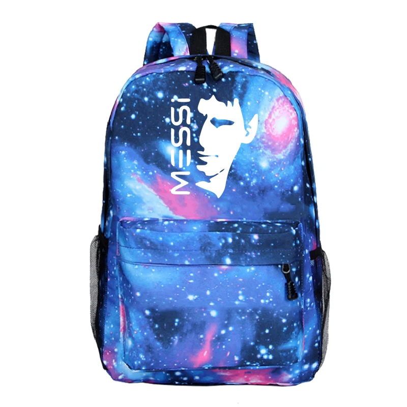 Популярный Футбольный рюкзак Messi10 с новым рисунком для ноутбука Mochila, модный мужской рюкзак для мальчиков и девочек, Мужская и Женская дорожная сумка для ноутбука