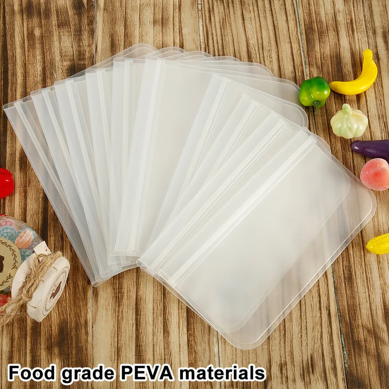 10 шт. Многоразовые Пакеты для хранения герметичный контейнер на молнии сумка