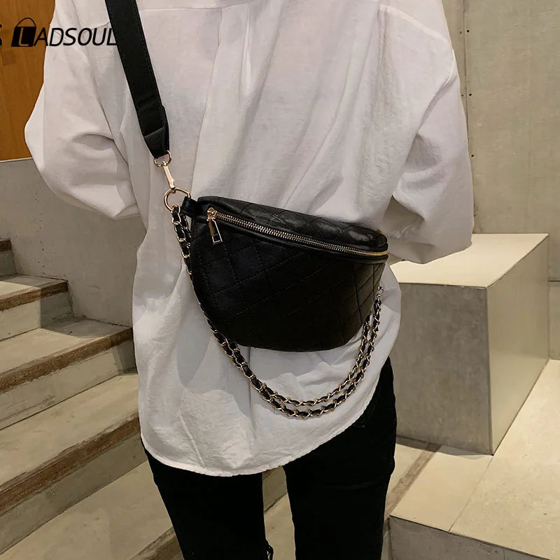 Женская сумка-мессенджер с цепочкой карманами | Багаж и сумки