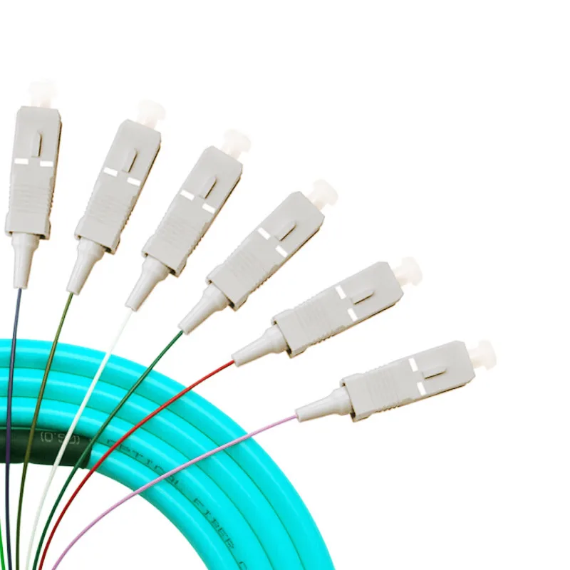 SC/UPC 12 Core OM3 Pigtail MM 1.5M Optical Fiber Cable Color Bunchy | Мобильные телефоны и аксессуары