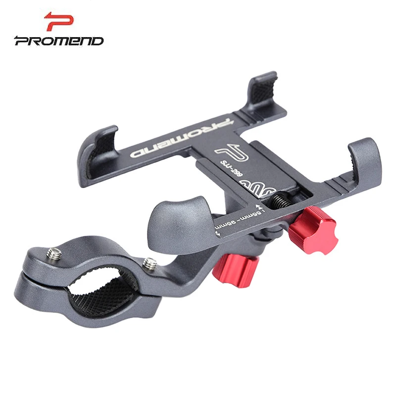 229 Titanium Promend алюминиевый сплав велосипедный держатель для мобильного телефона регулируемый велосипедный держатель для телефона нескользящий MTB подставка для телефона велосипедные аксессуары - Цвет: 229 Titanium