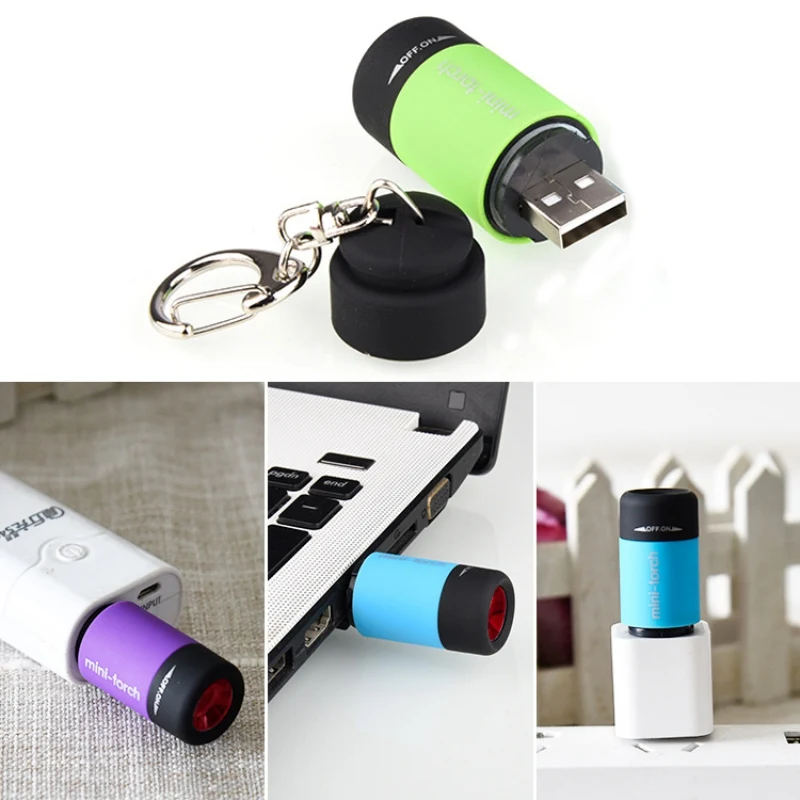 Маленький карманный фонарь светодиодный светильник USB зарядка портативный