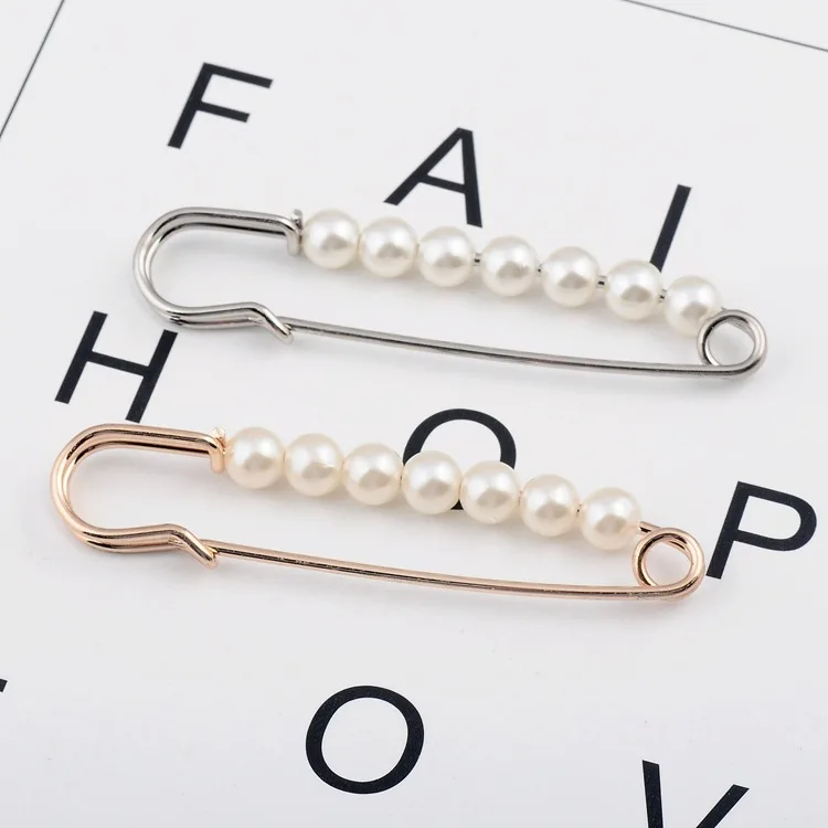 Женская винтажная жемчужная брошь булавка для шарфа лацкана пряжка женщин