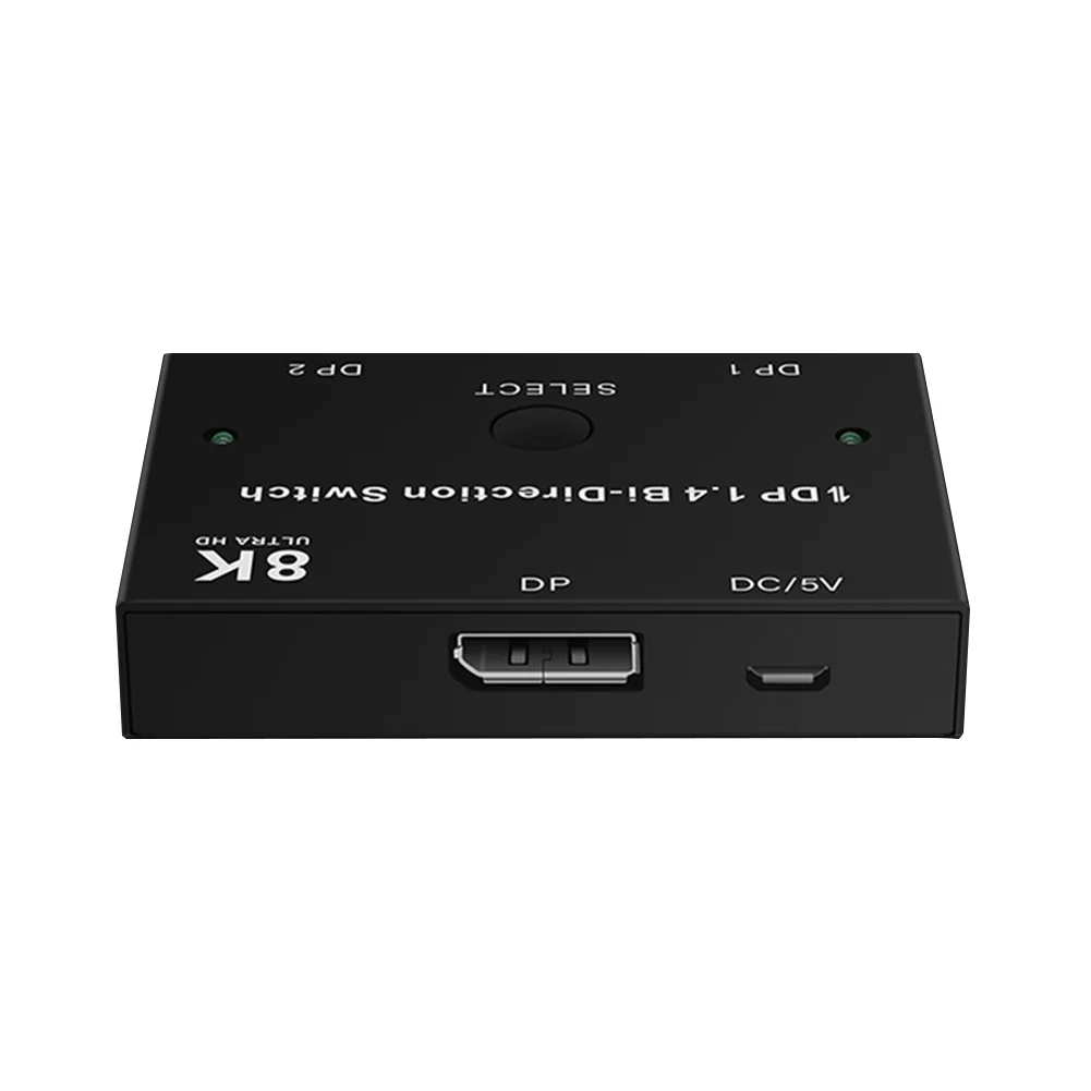

3D DP 1.4 HDCP Bi-Direction Switch Splitter Converter Displayport 8K60Hz Manual 1X2 Or 2x1 2 Ports Accessories Multiple Source