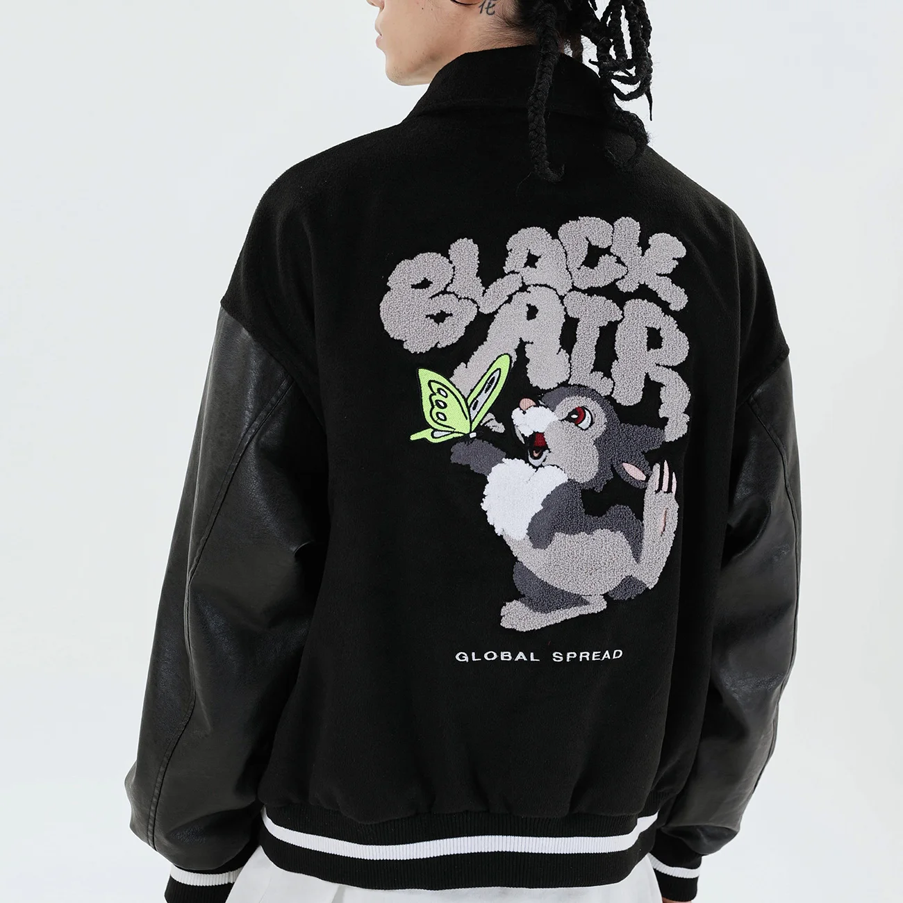 Куртка мужская в стиле хип-хоп Лоскутная бейсбольная куртка-бомбер Харадзюку с