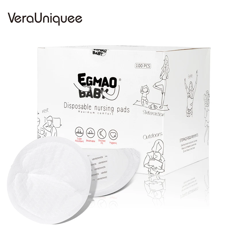VeraUniquee For Cotton Pads Breastfeeding Ultra-thin Dry Soft Storage Anti-overflow Nipplecovers Breast Nursing | Мать и ребенок