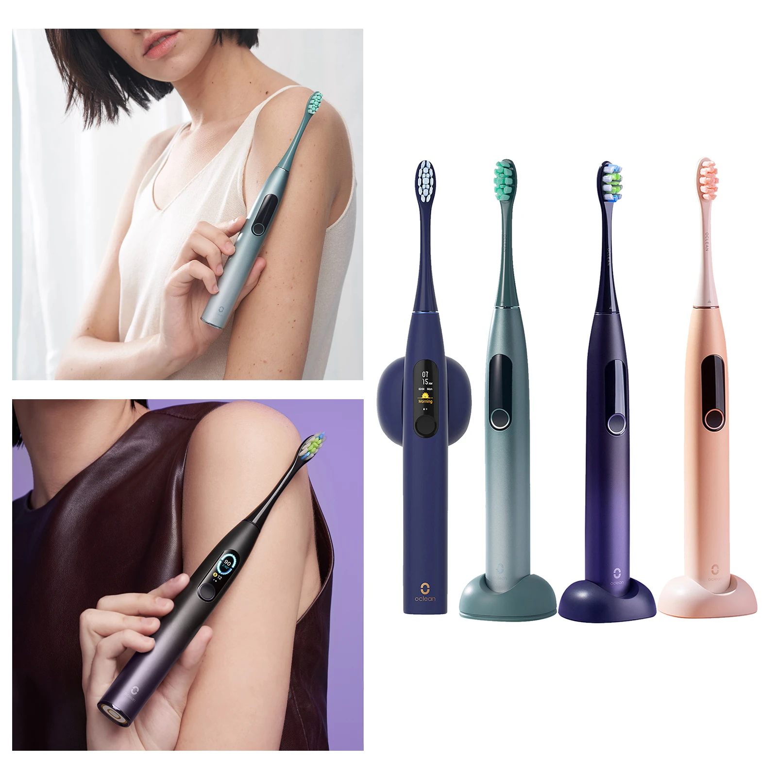 

Whitening Ultrasonic Adult Toothbrush Rechargeble Sonic Toothbrush Touch Screen Toothbrush Fast Charge