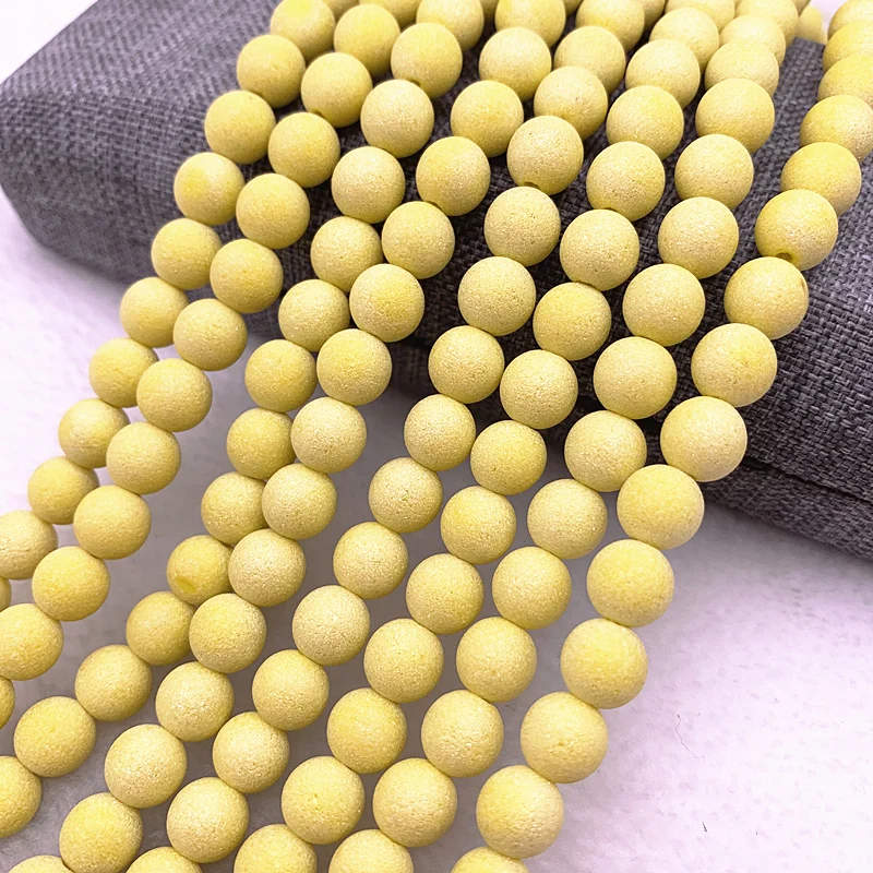 Австрийские матовые бусины из матового стекла россыпью 6/8 мм ручная работа для