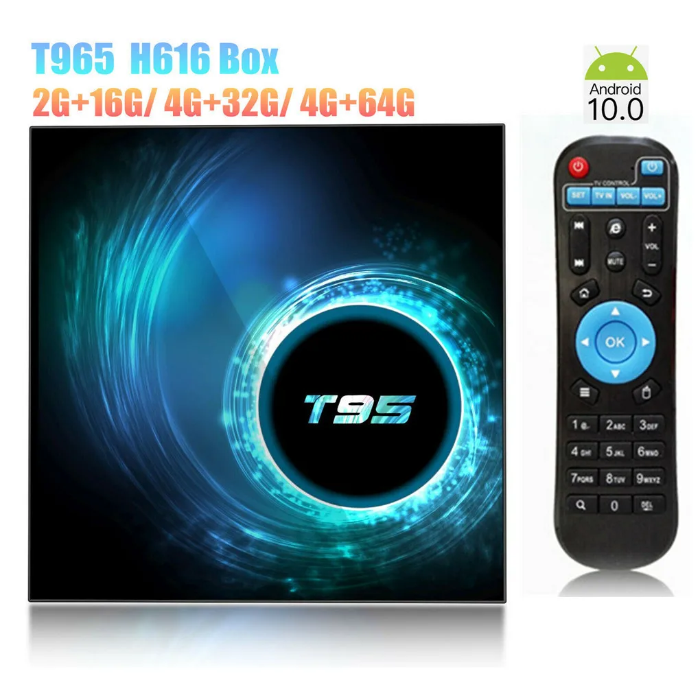 

Quad Core TV Box Large Capacity Television Receiver for Android 10.0 HD2.0 Media Player Set Top Box AU Plug