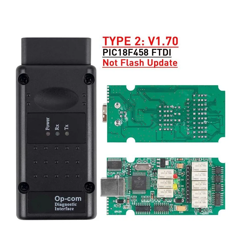 v1.70 NO update Opcom V1.99 V1.78 V1.65 с PIC18F458 FTDI op com диагностический OBD2 Авто сканер инструмент для автомобиля Opel CAN BUS V1.7 flash обновление бесплатно - Цвет: v1.70 NO update