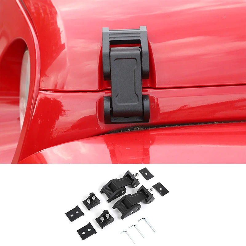 SHINEKA замки капота для Jeep Wrangler JK защелка капота 2007- для Jeep Wrangler JK Sport Rubicon Sahara Unlimited - Цвет: F