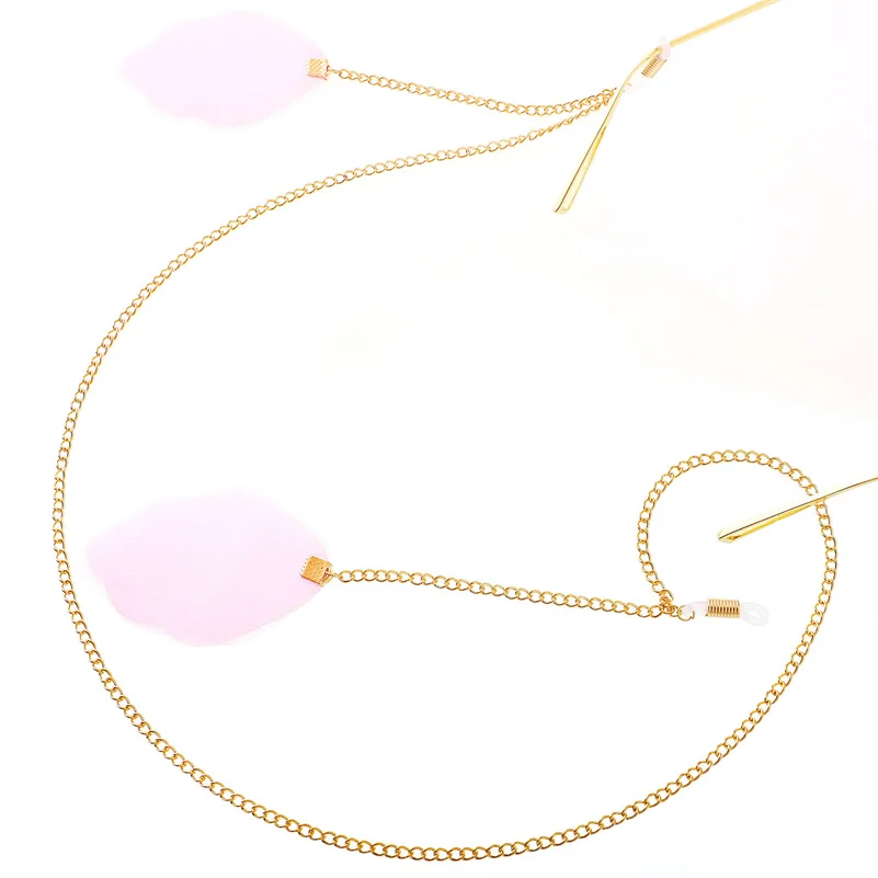 

Luxury Feather Pendant Sunglasses Glasses Chain For Women's Mask Strap Hang Spectacle Cord Holder Lanyards Summer Fashion New