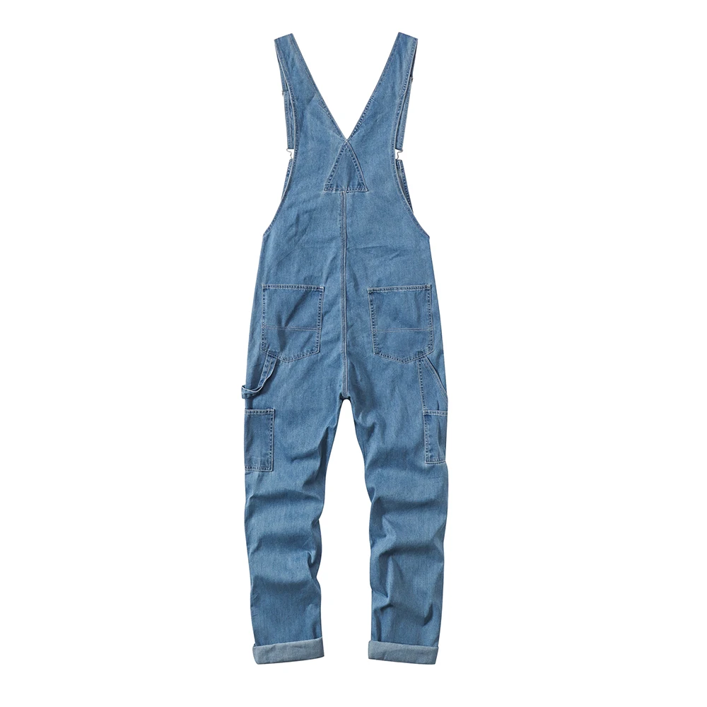 Мужские свободные комбинезоны больших размеров с большим карманом повседневные