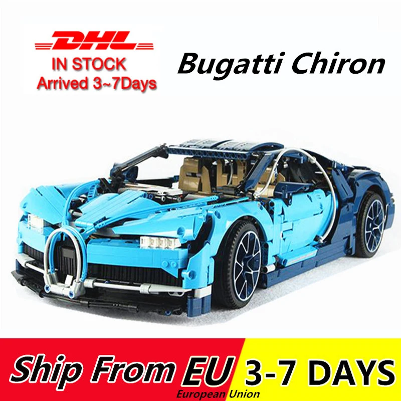 Техническая серия строительные блоки bugattied chiron 20086 супер гоночный автомобиль для