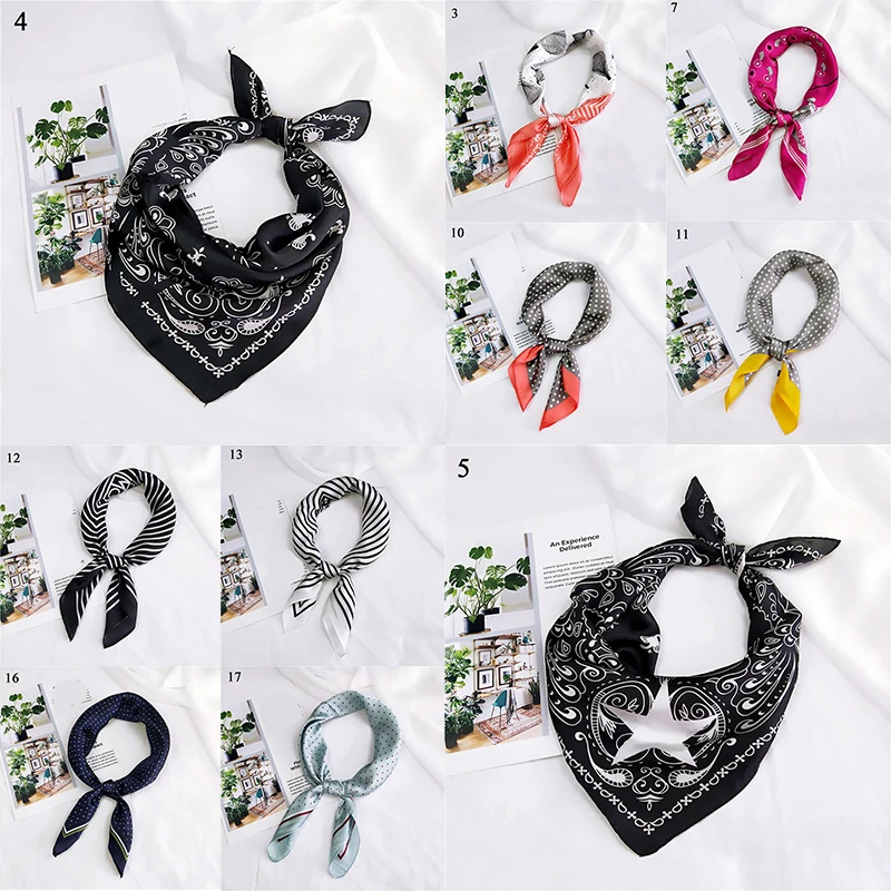 60X60 Модный женский квадратный шарф универсальные обертывания элегантный