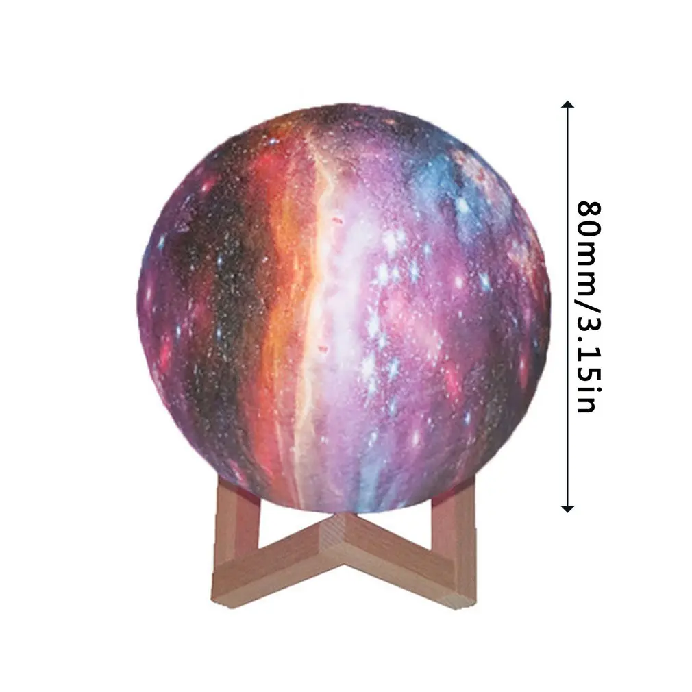 

3D Printing Moon Lamp Galaxy Moon Light Children Night Light 16 Color Touch Change & Remote Control Galaxy Light As Gifts