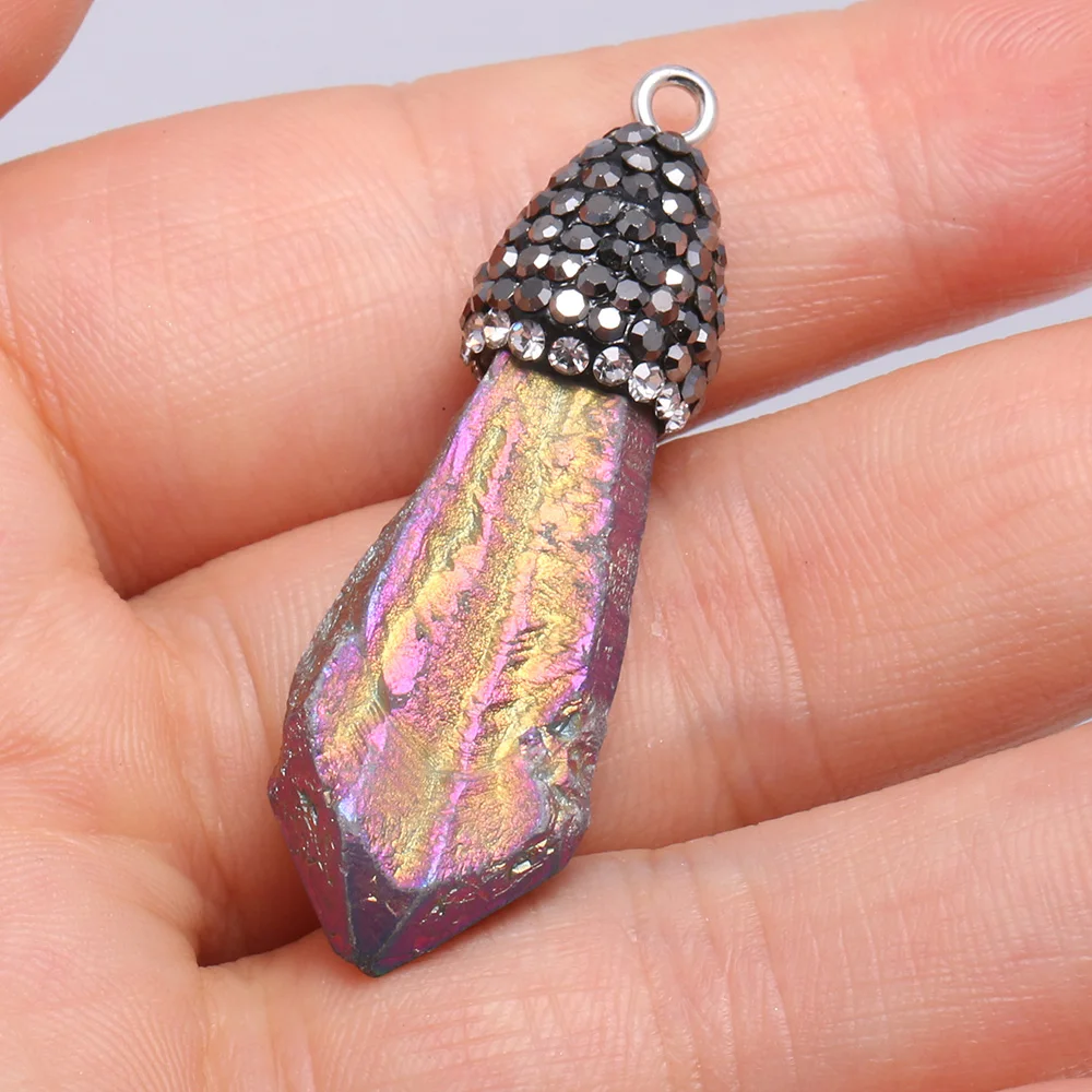 Натуральный кристаллический кулон Infinity 14 материалы для изготовления ювелирных