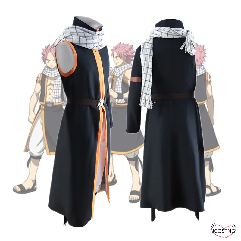 Костюм для косплея из аниме Фея хвост костюмы Этерия Нацу драгнееля полный