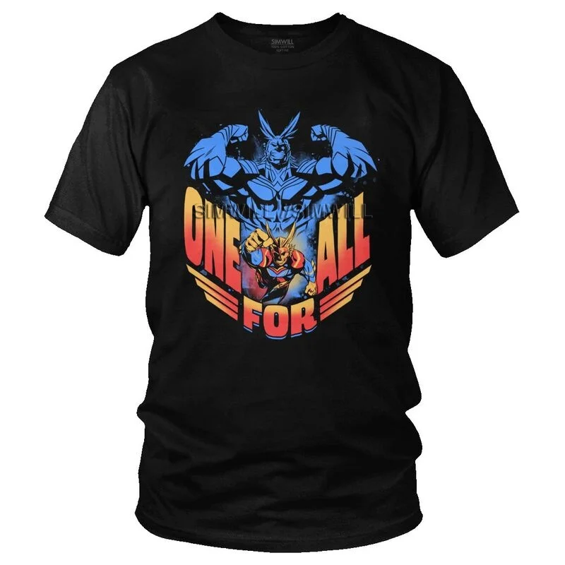 

Футболка мужская с коротким рукавом, модная тенниска из хлопка в стиле аниме, майка боку без героев академии, городские Топы