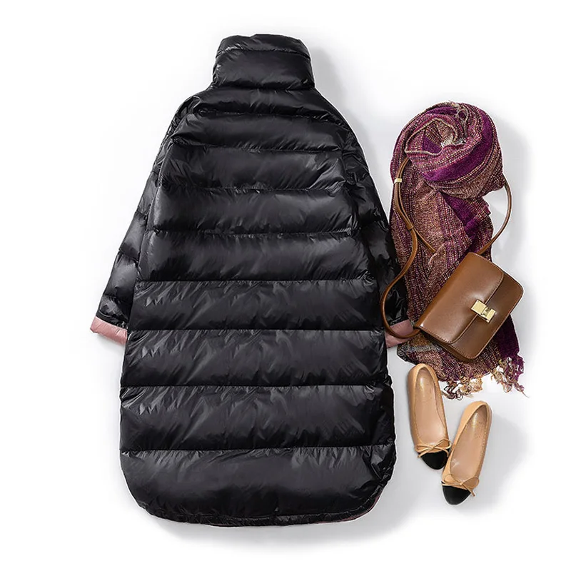 Зимнее пальто женское 2019 зимнее белое пуховое Женская длинная пуховая Парка