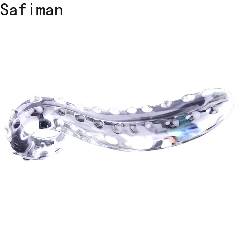 Большой фаллоимитатор HEYIYI со стеклом пирекс с кристаллами пенис анальный для