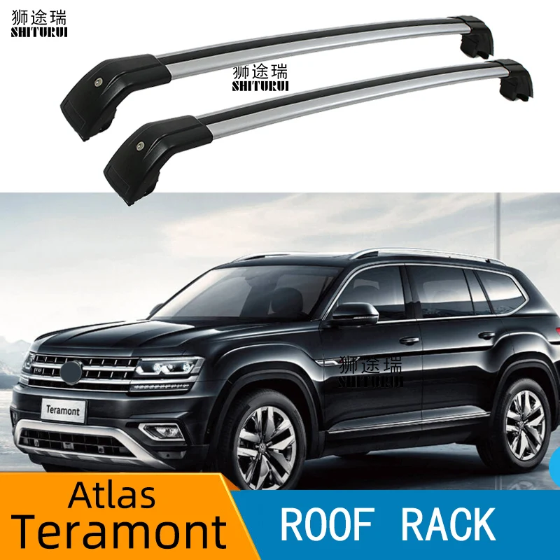 Рейка на крышу (поперечная балка) для Volkswagen Atlas TERAMONT 2016-2019 утолщенный алюминиевый