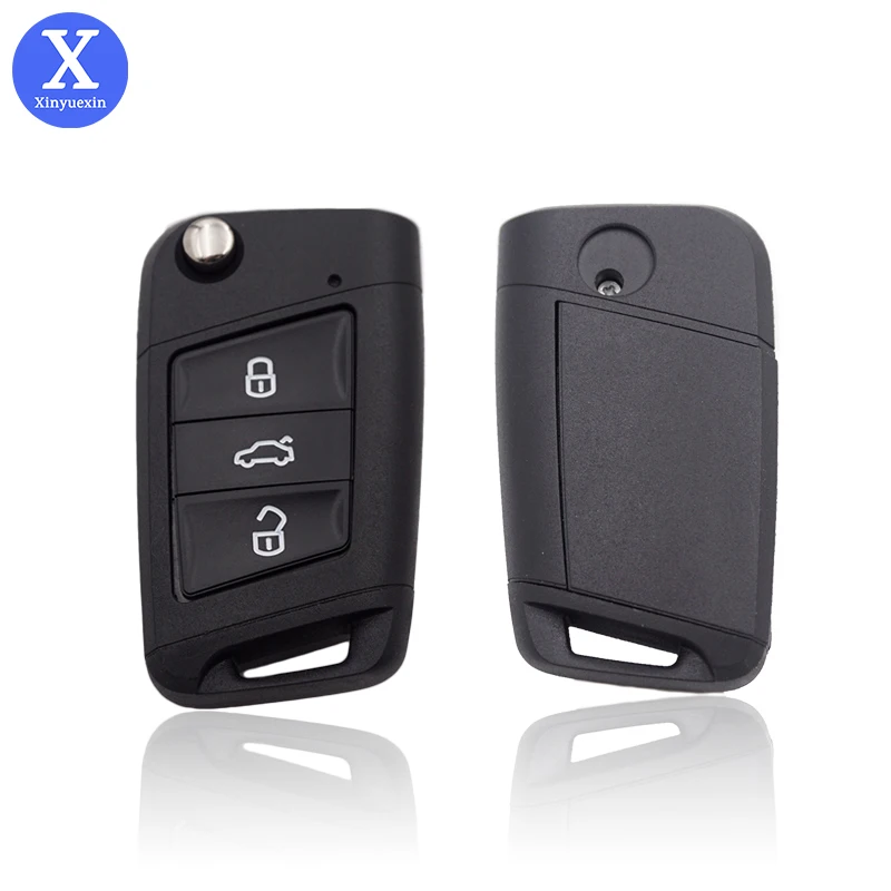 Xinyuexin складной чехол для ключа с дистанционным управлением подходит VOLKSWAGEN VW Passat B7