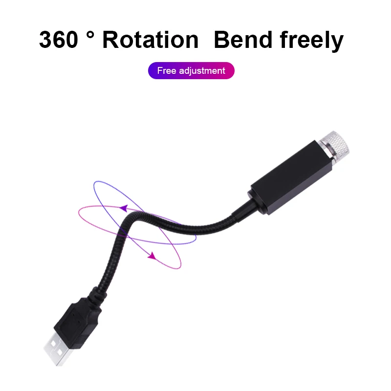 Auto Led Roof Star Night Lights Projector Light Interior Atmosphere Galaxy Lamp Decoration USB Ambient | Автомобили и мотоциклы