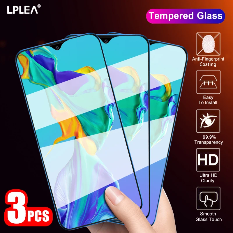 Фото 3 шт. закаленное стекло для Huawei P30 Lite P40 P20 Mate 30 2010 Pro защита экрана Nova 5T P Smart 2019 Y5 Y6 Y7 Y9